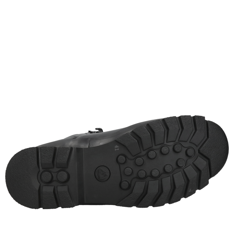 Buty zimowe męskie czarne, botki męskie Conhpol sznurowane, trzewiki zimowe, Konopka Shoes