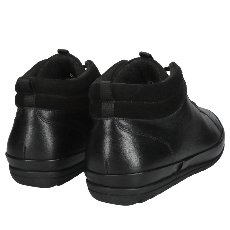 Ciepłe buty zimowe męskie, trzewiki męskie skórzane Conhpol, wysoka amortyzacja oraz miekki spód typu HOVERCRAFT