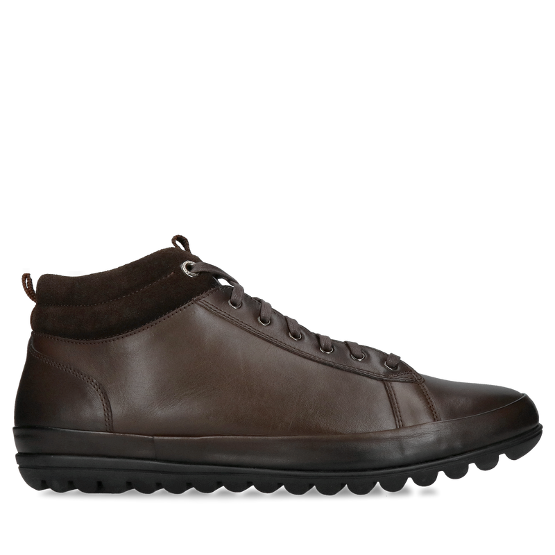 Buty zimowe męskie ocieplane, botki męskie sznurowane, trzewiki męskie Conhpol