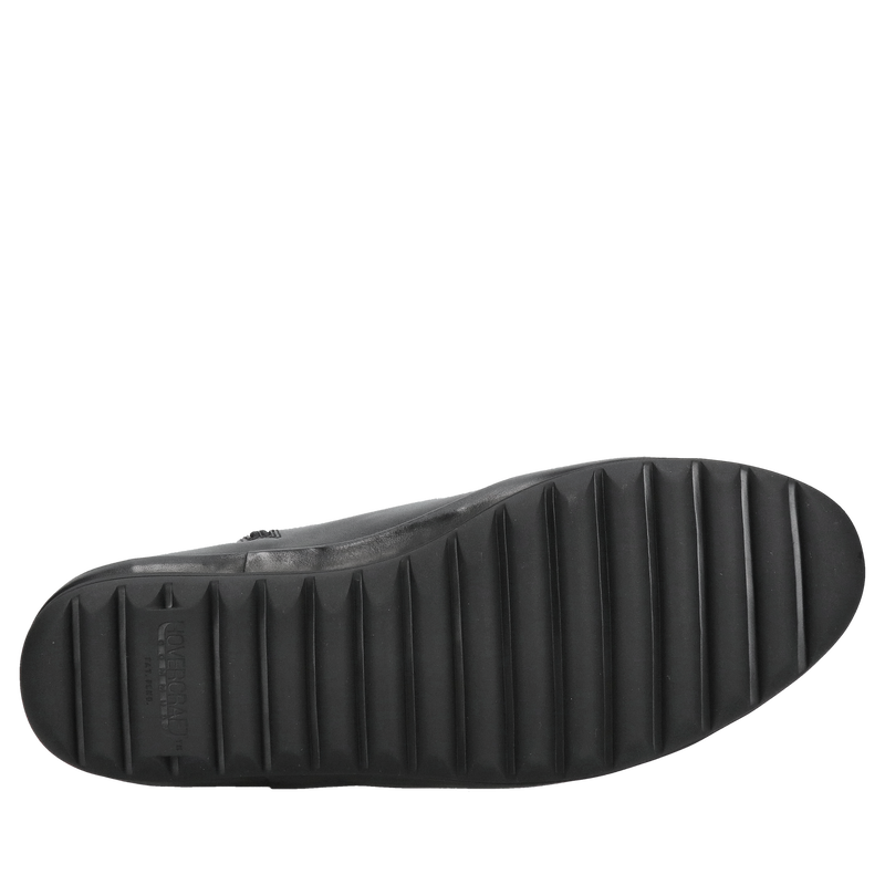 Trzewiki męskie skórzane, buty zimowe męskie czarne, męski buty zimowe Conhpol, wysoka amortyzacja oraz miekki spód