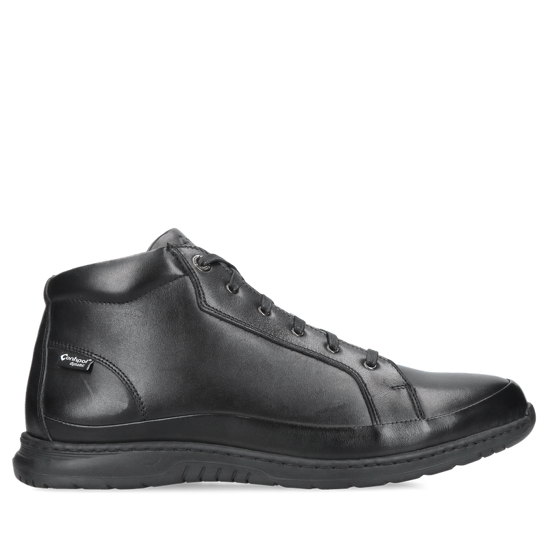 Buty zimowe męskie ocieplane, botki męskie sznurowane, trzewiki męskie Conhpol