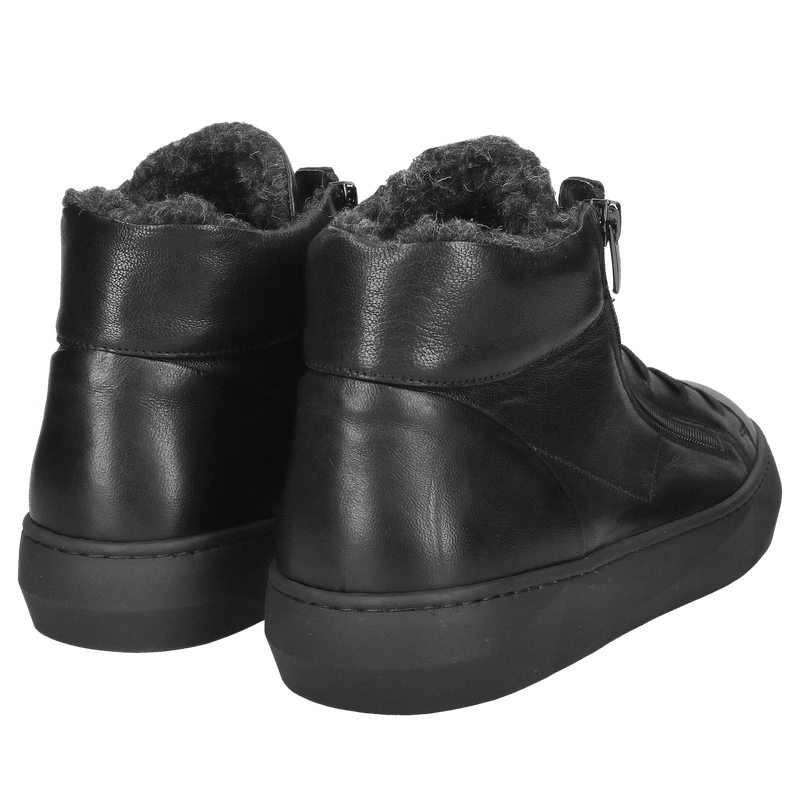 Botki sneakersy, buty zimowe męskie sportowe ocieplane Conhpol, botki z zamkiem z przodu