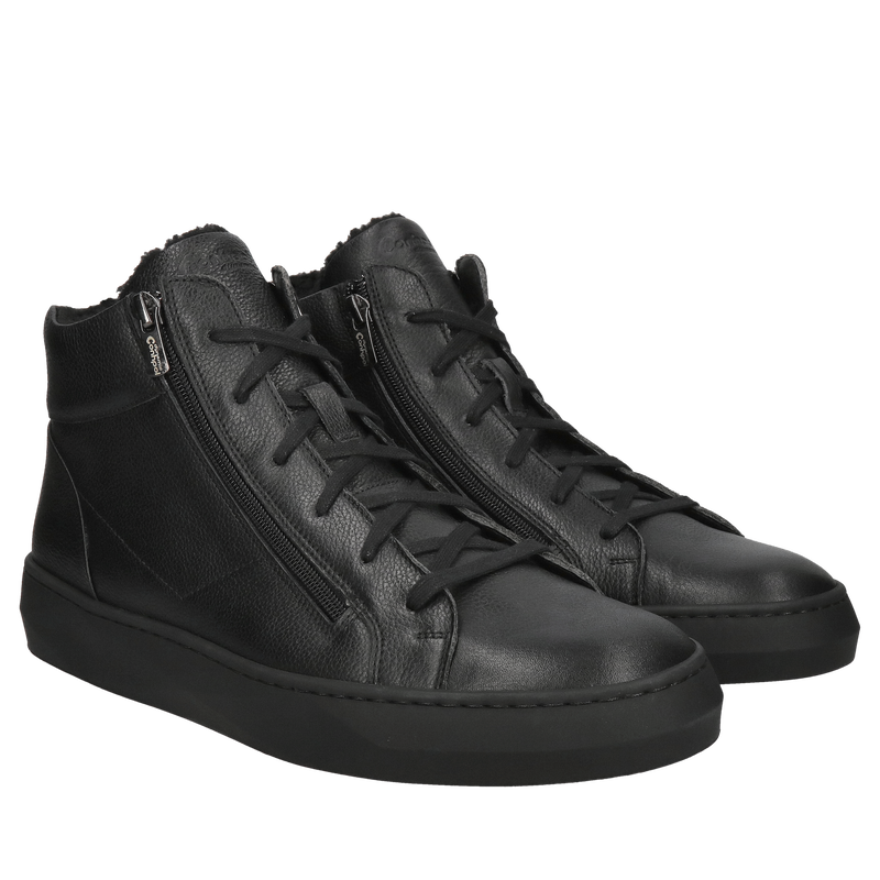 Botki z zamkiem z przodu, buty zimowe męskie sportowe ocieplane, ciepłe buty zimowe męskie Conhpol, Konopka Shoes