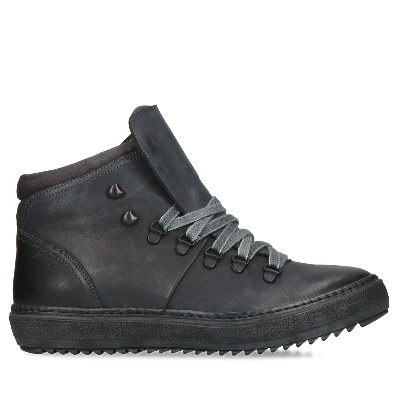 Ciepłe buty zimowe męskie, botki zimowe bez zamka Conhpol