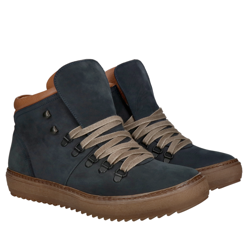 Botki męskie zamszowe, botki zimowe męskie ocieplane bez zamka, Konopka Shoes