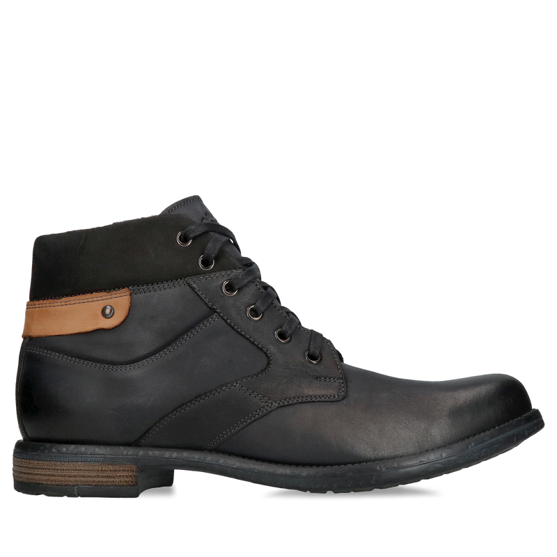 Botki męskie sznurowane, trzewiki męskie Conhpol, botki męskie sznurowane