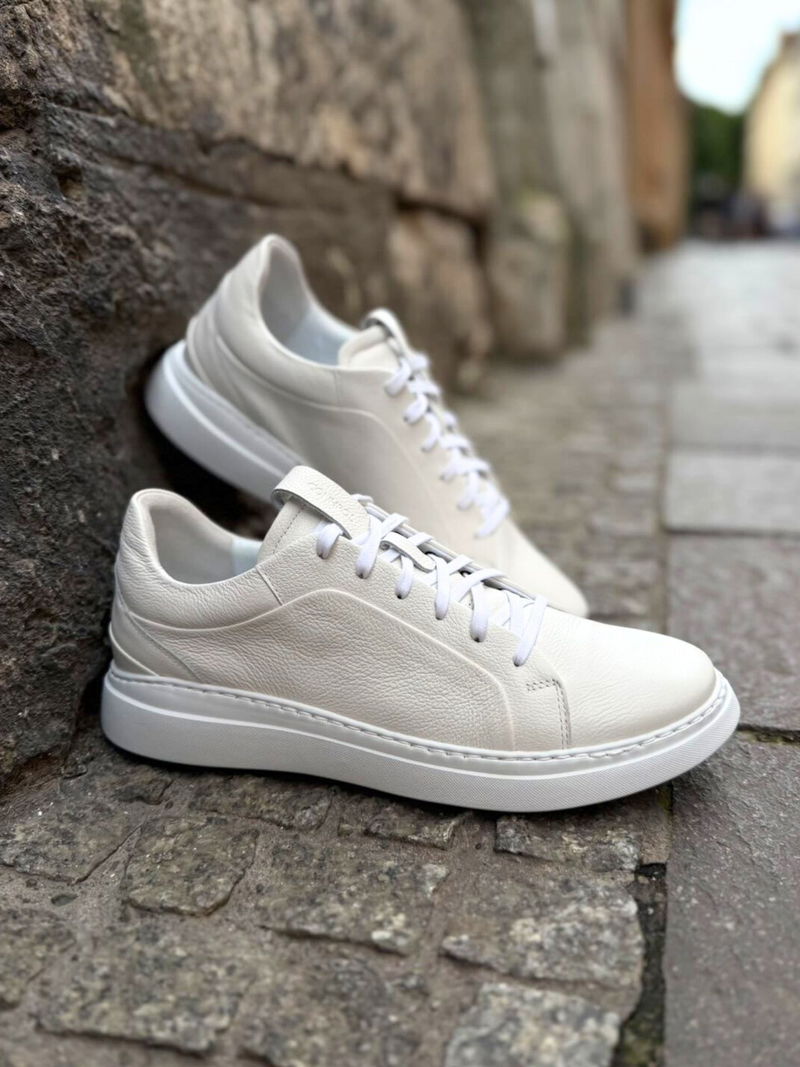 Męskie skórzane sneakersy, jakość premium Polska produkcja