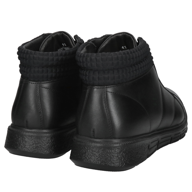 Buty zimowe męskie sportowe ocieplane, trzewiki męskie skórzane Conhpol