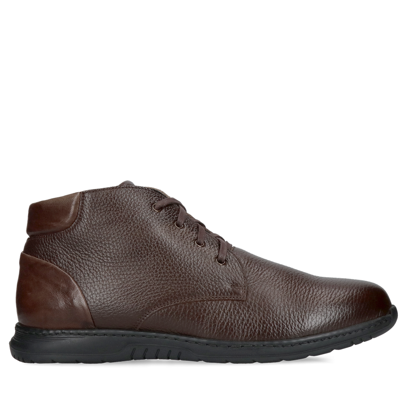 Męski buty zimowe, trzewiki męskie zimowe ocieplane, botki męskie Conhpol sznurowane