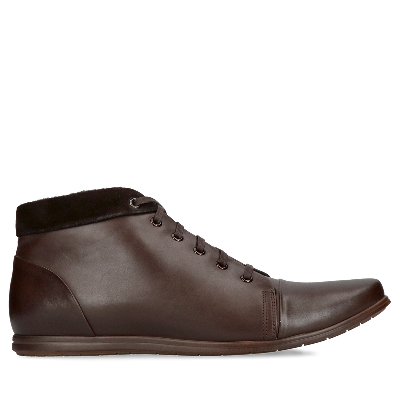 Męski buty zimowe, trzewiki męskie zimowe ocieplane, botki Conhpol sznurowane