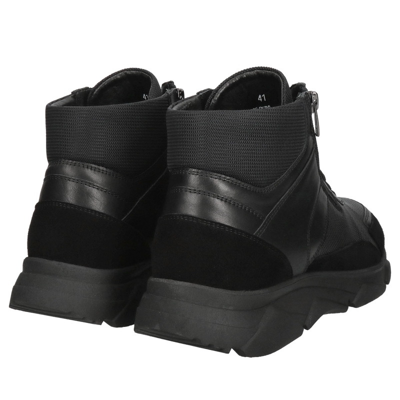 Buty zimowe męskie sportowe ocieplane, ciepłe buty zimowe męskie, botki z zamkiem z przodu