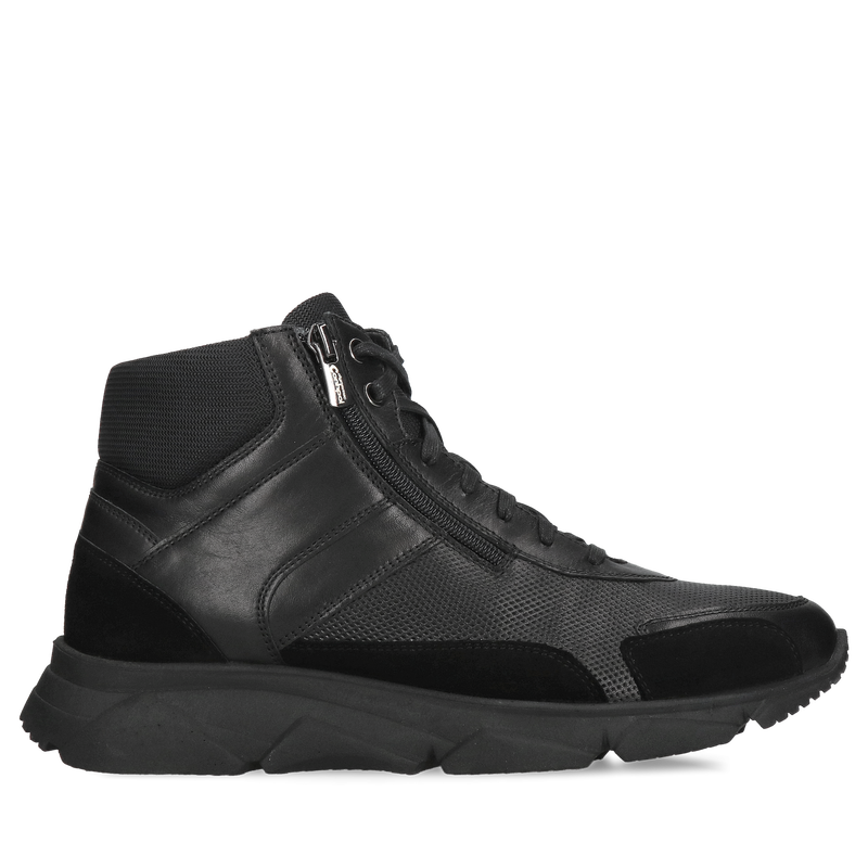 Buty zimowe męskie sportowe ocieplane, ciepłe buty zimowe męskie, botki z zamkiem z przodu