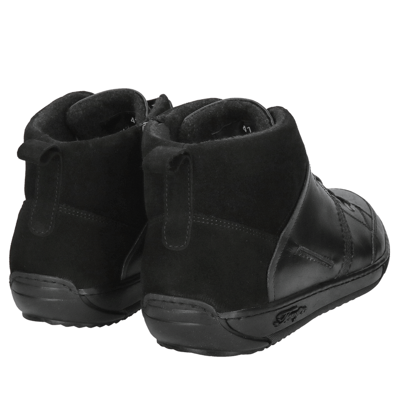 Buty zimowe męskie ocieplane, botki męskie sznurowane, trzewiki męskie Conhpol