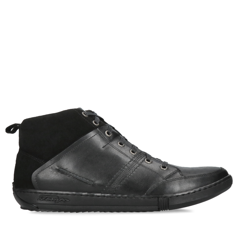 Buty zimowe męskie ocieplane, botki męskie sznurowane, trzewiki męskie Conhpol