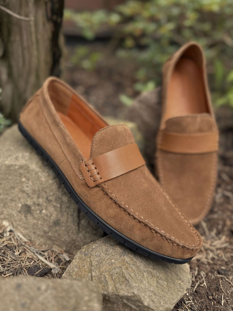 Męskie mokasyny skórzane, miękkie i wygodne Conhpol