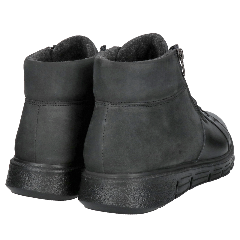 Buty zimowe męskie sportowe ocieplane, trzewiki męskie, botki z zamkiem z przodu