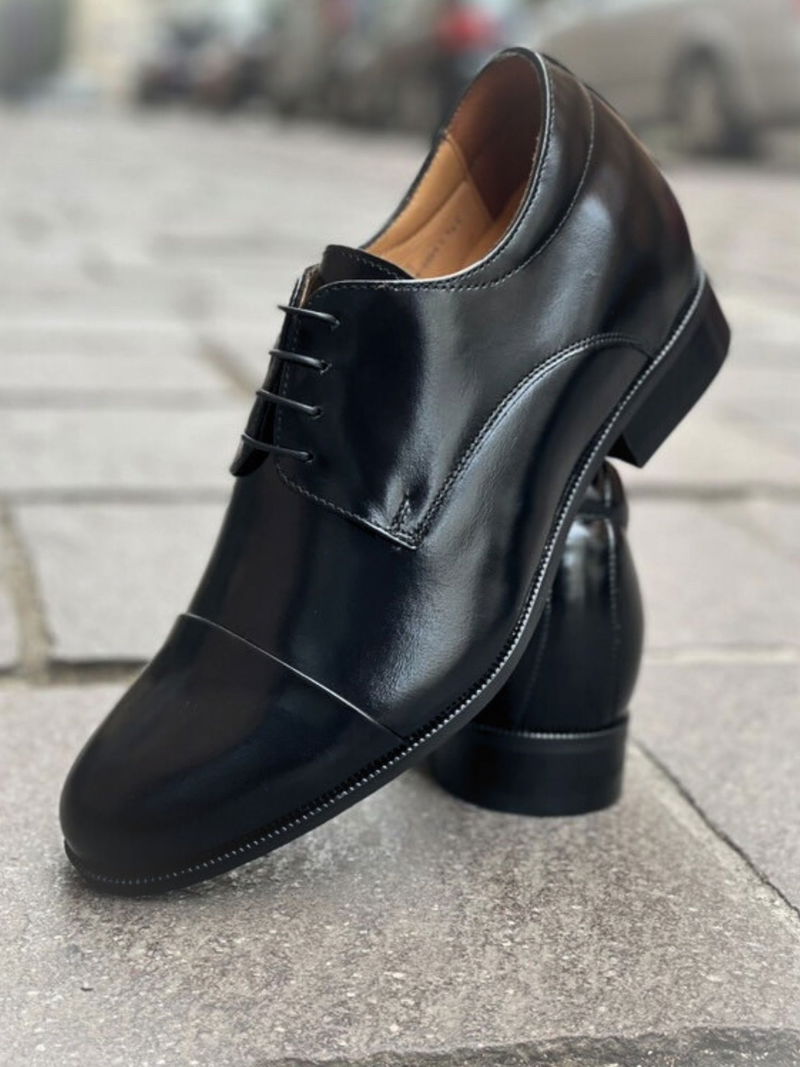 Buty podwyższające męskie, męskie buty podwyższające Conhpol, polskie buty skórzane