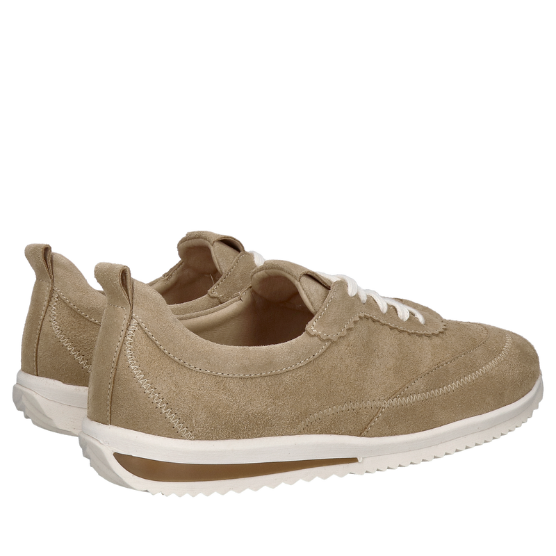 Wygodne sneakersy damskie w skórze zamszowej - miękkie i komfortowe Wygodne sneakersy damskie w skórze zamszowej - miękkie i komfortowe