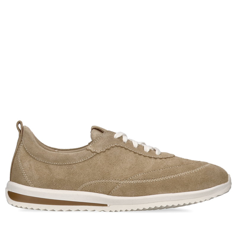 Wygodne sneakersy damskie w skórze zamszowej - miękkie i komfortowe Wygodne sneakersy damskie w skórze zamszowej - miękkie i komfortowe