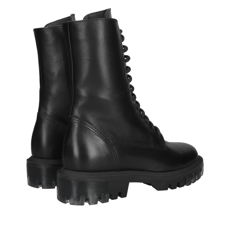 Botki wiązane, modne damskie od polskiego producenta, buty zimowe damskie skóra naturalna