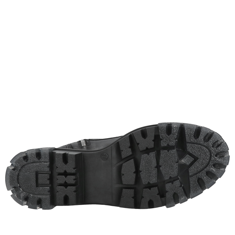 Botki wiązane, modne damskie od polskiego producenta, buty zimowe damskie skóra naturalna