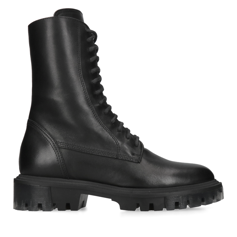 Botki wiązane, modne damskie od polskiego producenta, buty zimowe damskie skóra naturalna