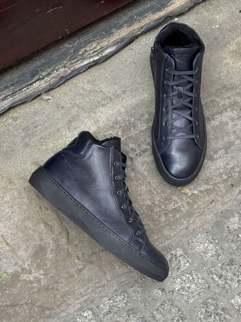 Buty zimowe męskie sportowe ocieplane, trzewiki męskie, botki męskie ocieplane Conhpol