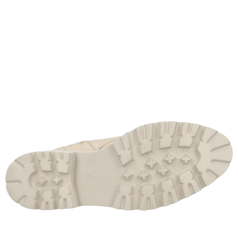 Damskie botki ze skóry wiązane z oryginalnymi ozdobami przy sznurówkach, polskie buty skórzane damskie