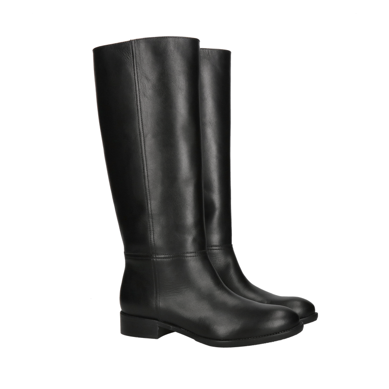 Kozaki damskie skórzane z szeroką cholewą, wysoka jakość i komfort