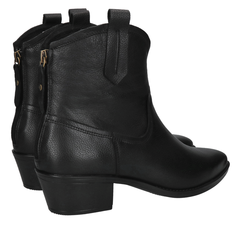 Damskie kowbojki czarne, wygodne botki damskie, Konopka shoes