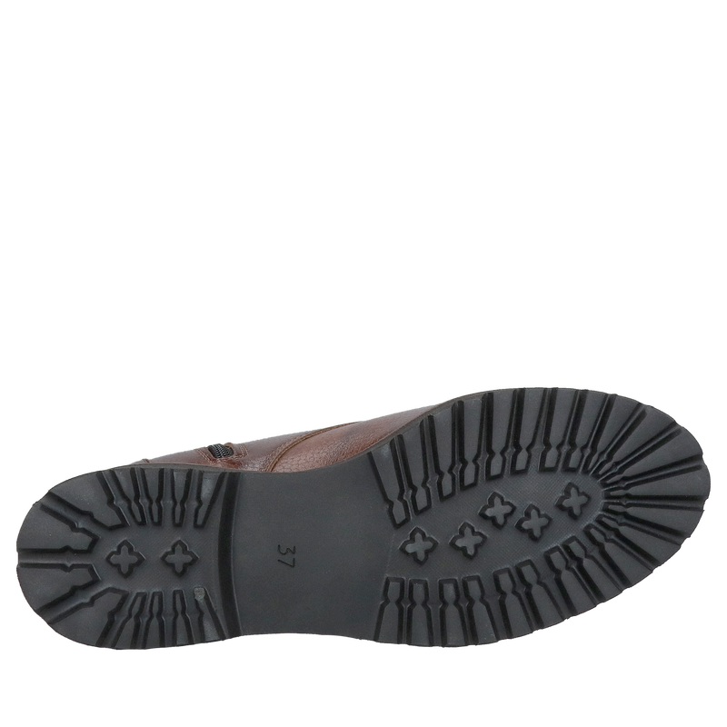 Trzewiki zimowe damskie, klasyczne sznurowany, wygodny i miękki