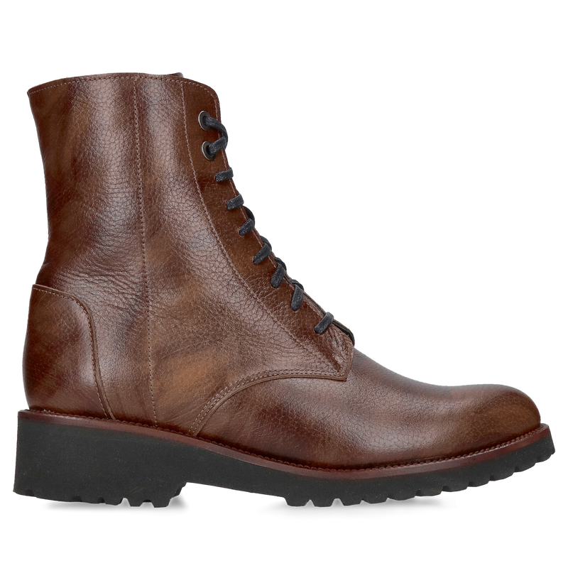 Trzewiki zimowe damskie, klasyczne sznurowany, wygodny i miękki