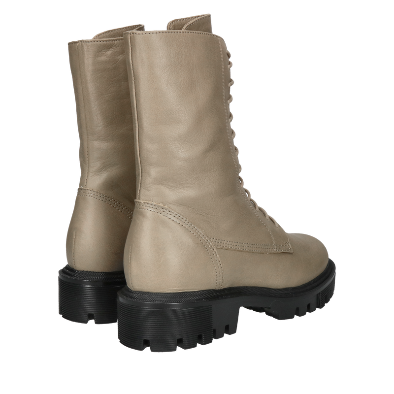 Botki skórzane damskie nie ocieplane z wysokim sznurowaniem, Conhpol BIS, Konopka Shoes,