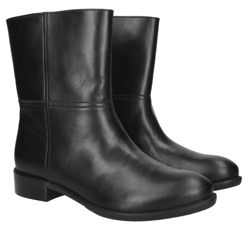 Botki damskie skórzane z szeroką cholewką, Konopka shoes