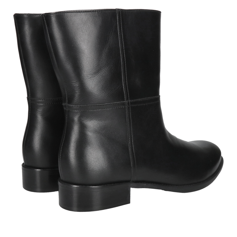 Botki damskie skórzane z szeroką cholewką, Konopka shoes