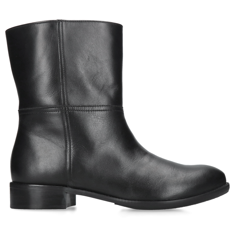 Botki damskie skórzane z szeroką cholewką, Konopka shoes