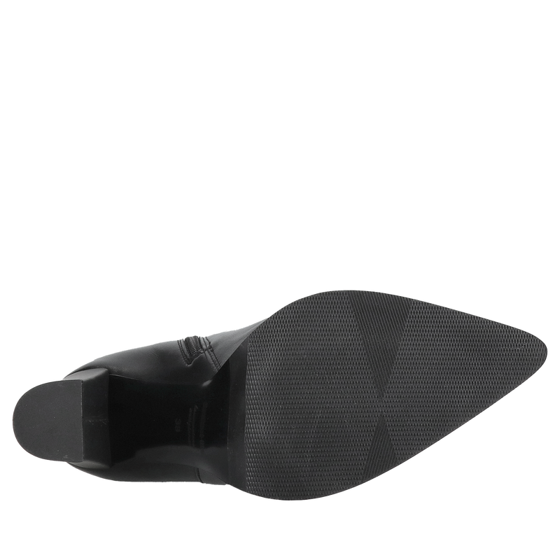 Damskie botki na wysokim słupku do szpica, polski producent obuwia Conhpol