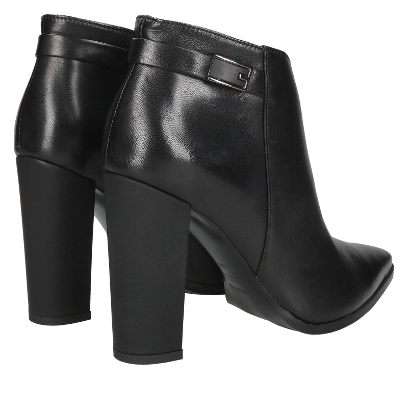 Damskie botki na wysokim słupku do szpica, polski producent obuwia Conhpol