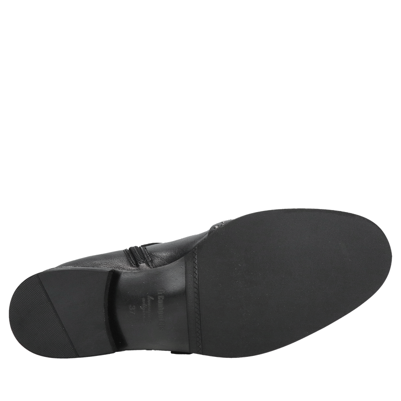 Oryginalne i wyjątkowe botki damskie ocieplane z efektywniki klamrami, buty zimowe skórzane od polskiego producenta