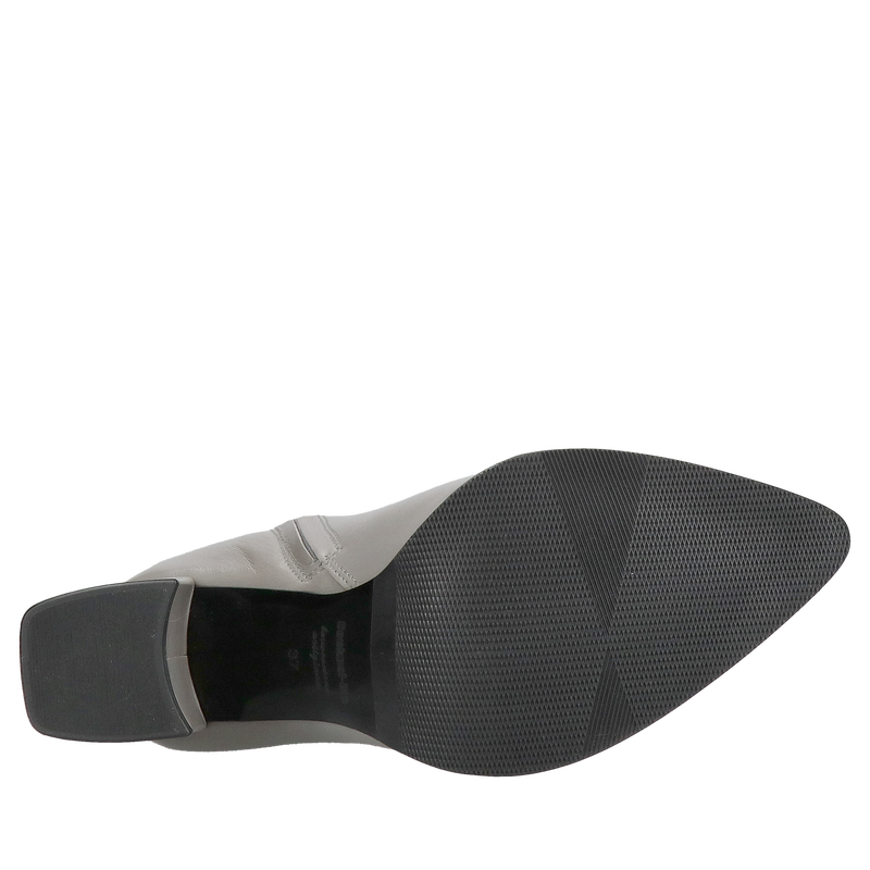 Botki damskie na klocku, botki jesienne ze skóry naturalnej, polski producent Conhpol