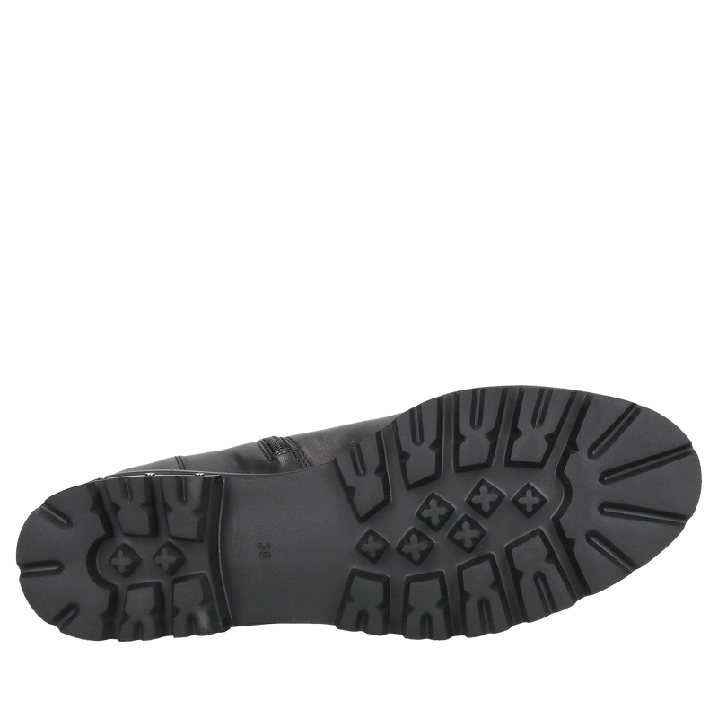 Botki z ozdobną podeszwą, lekkie i wygodne buty zimowe, polskie skórzane buty