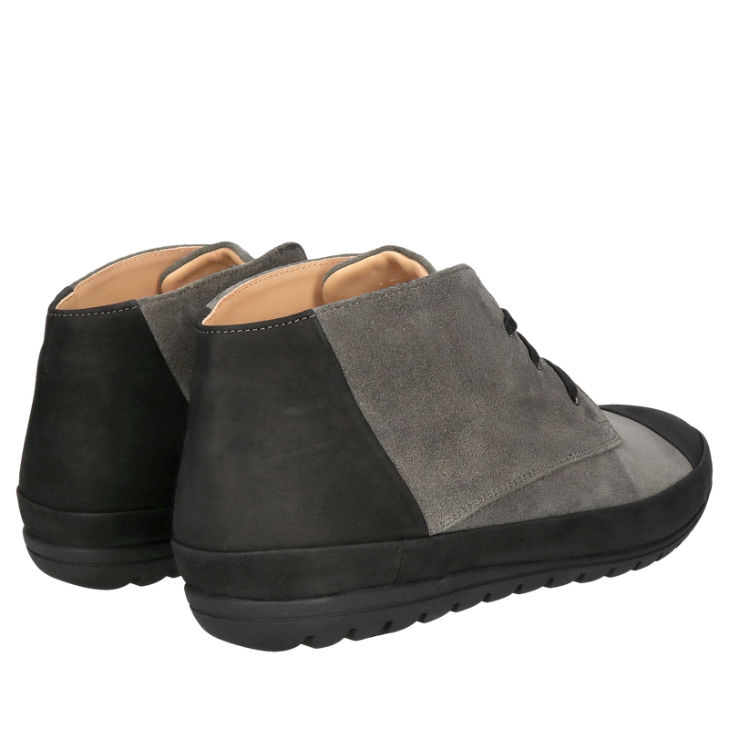 Botki męskie zamszowe, trzewiki męskie Conhpol sznurowane ze skóry naturalnej