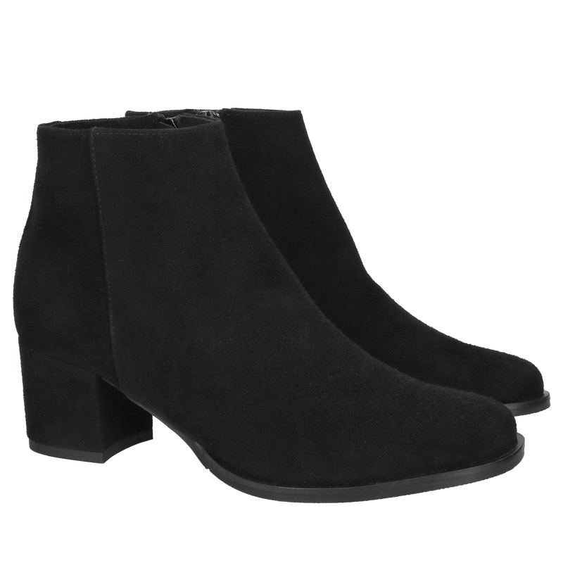 Botki damskie ze skóry zamszowej - wysoka jakość wykonania