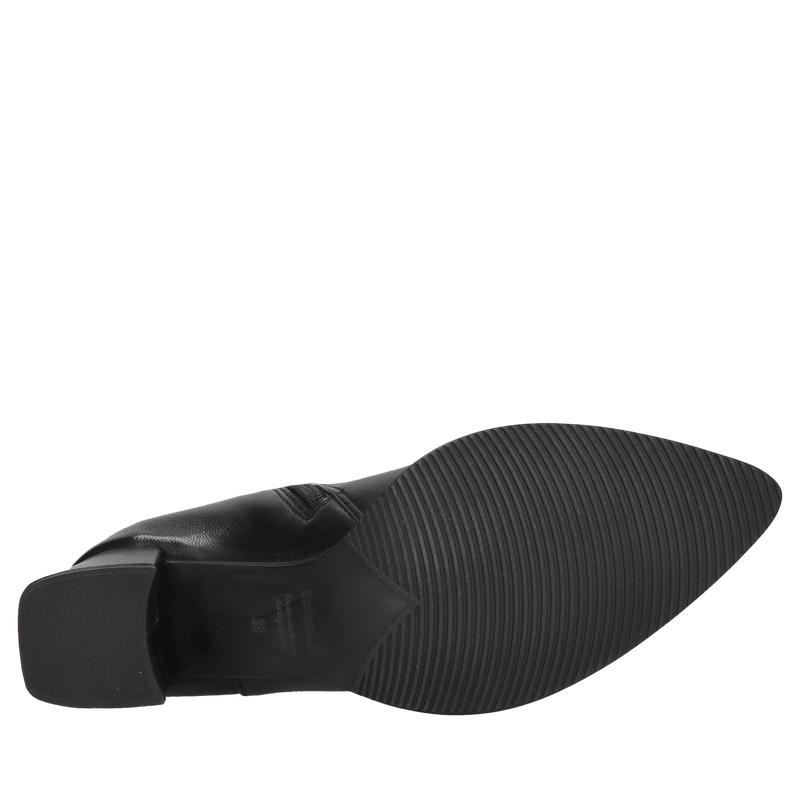 Kozaki damskie na obcasie, zgrabne kozaki do szpica ze skóry licowej, polski producent obuwia