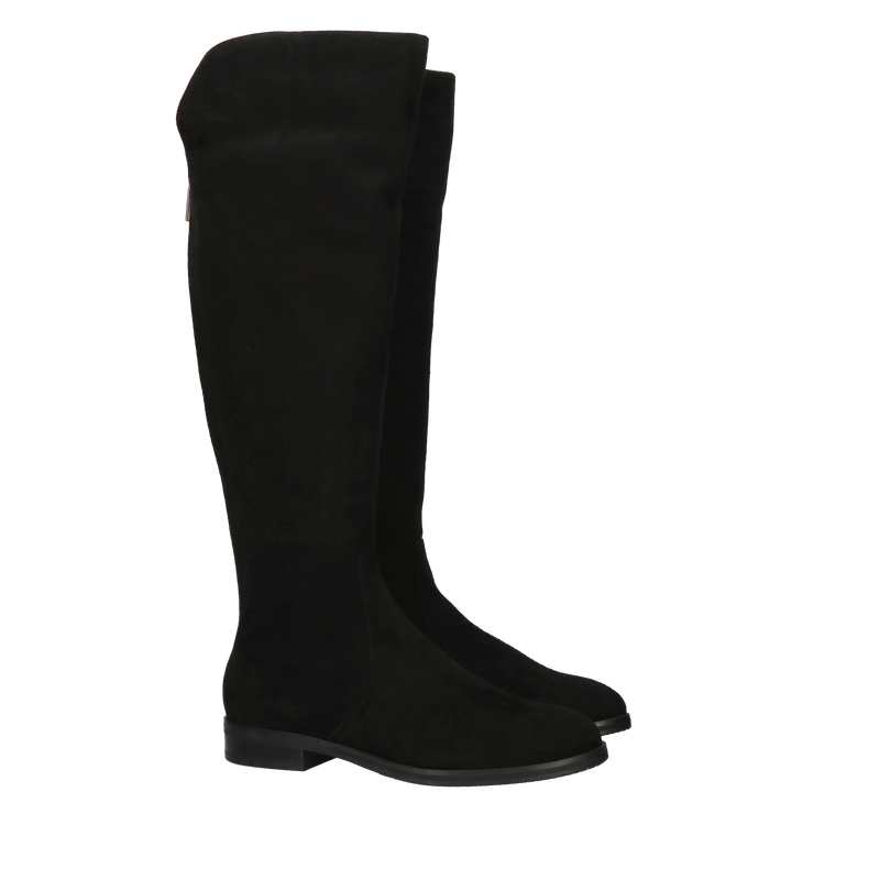 Wysokie kozaki zamszowe za kolano, eleganckie kozaki damskie Conhpol