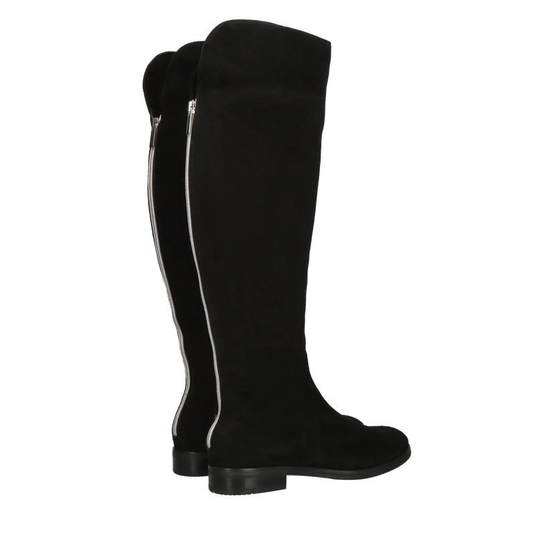 Wysokie kozaki zamszowe za kolano, eleganckie kozaki damskie Conhpol