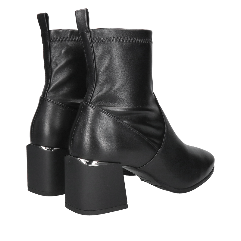 Botki skarpetkowe lykra, botki z elastyczną cholewką lykrą