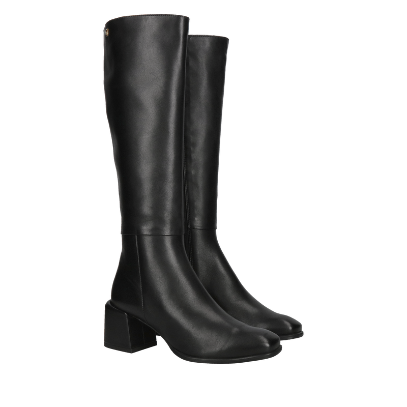 Kozaki z wąską cholewką, kozaki damskie na słupku, wygodne i komfortowe