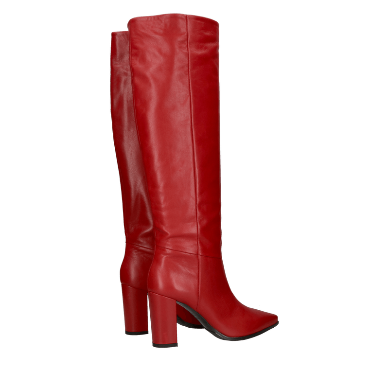 Eleganckie kozaki damskie na wysokim słupku, kozaki z szeroką cholewką