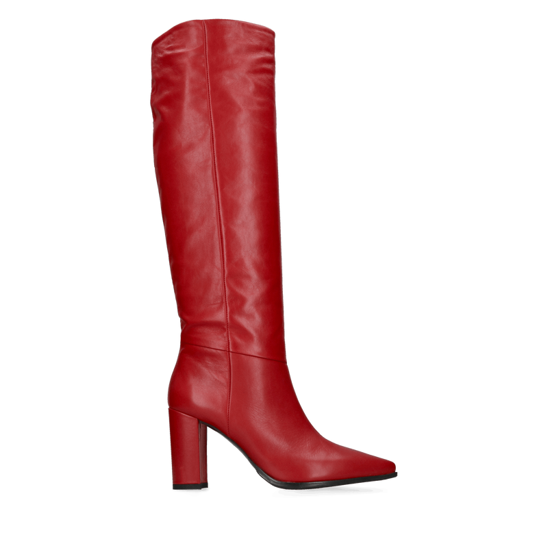 Eleganckie kozaki damskie na wysokim słupku, kozaki z szeroką cholewką